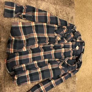 Navy and orange Mossimo Flannel
